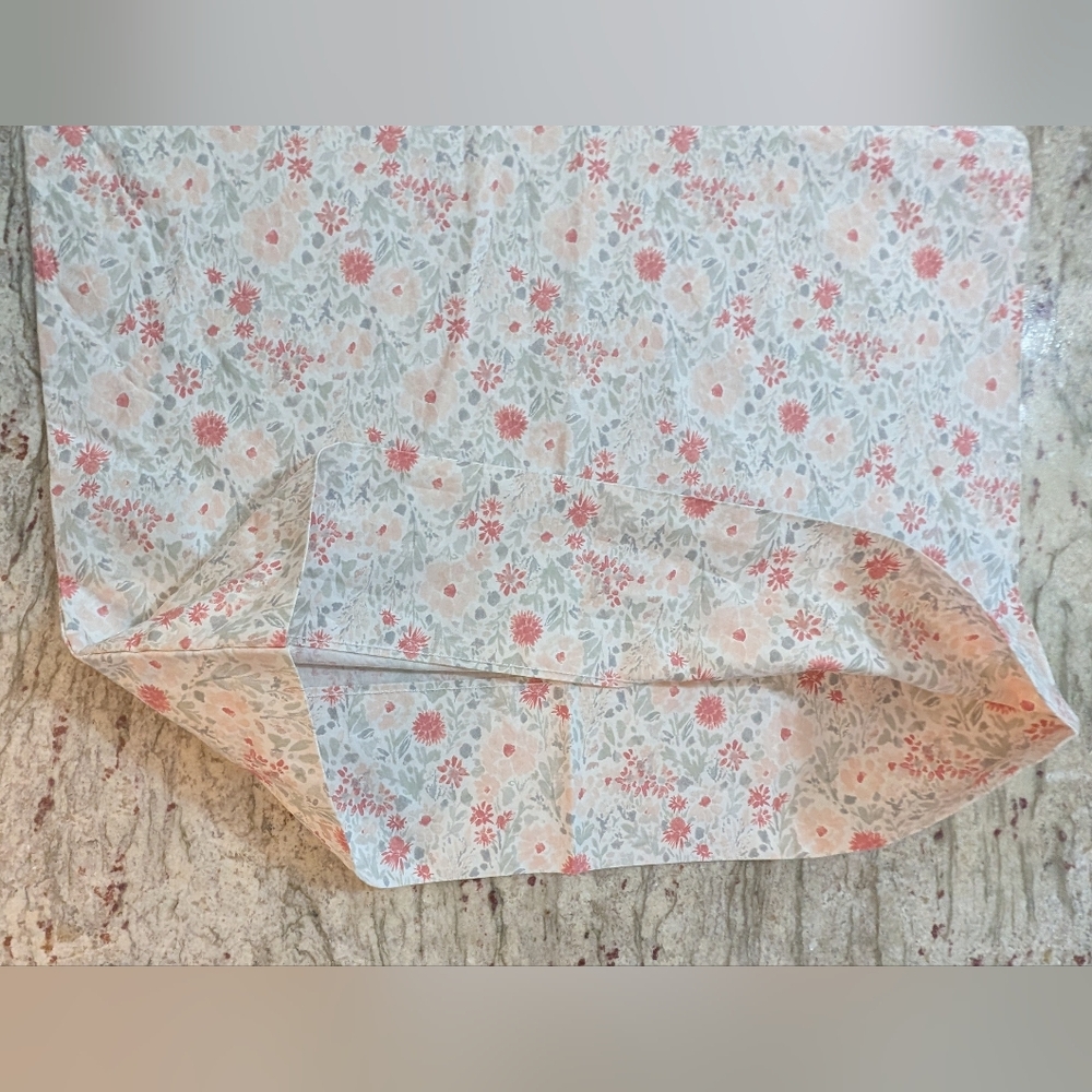 100% Cotton Ralph Lauren Std. Queen Size Pillowcase Pink Floral Great Condition